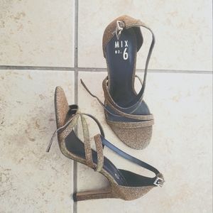 DSW Gold Heels